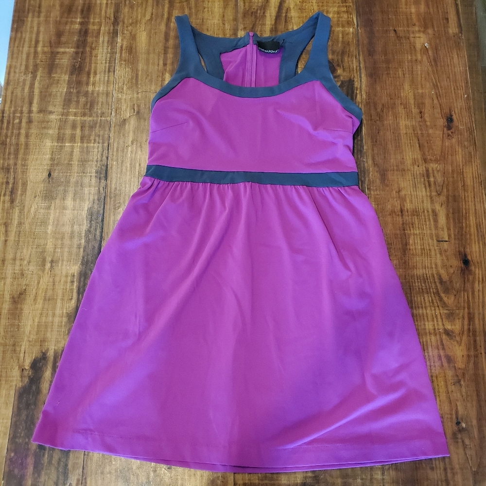 Cynthia Rowley Fuchsia w/ Grey Racerback Dress